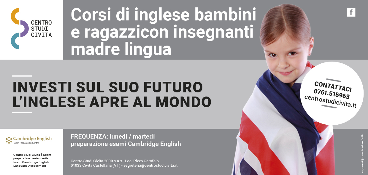 slide corsi inglese bambini civita castellana